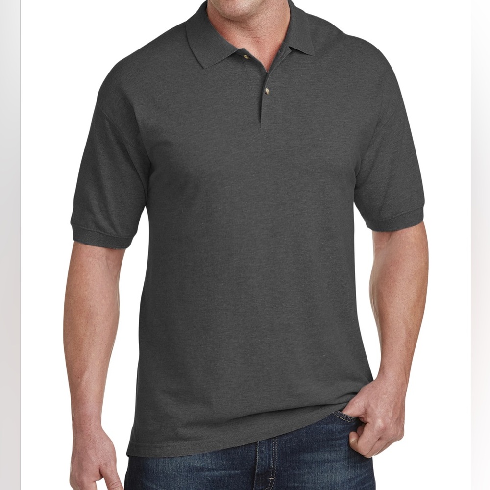 Harbor Bay Gray Polo size 4XLT